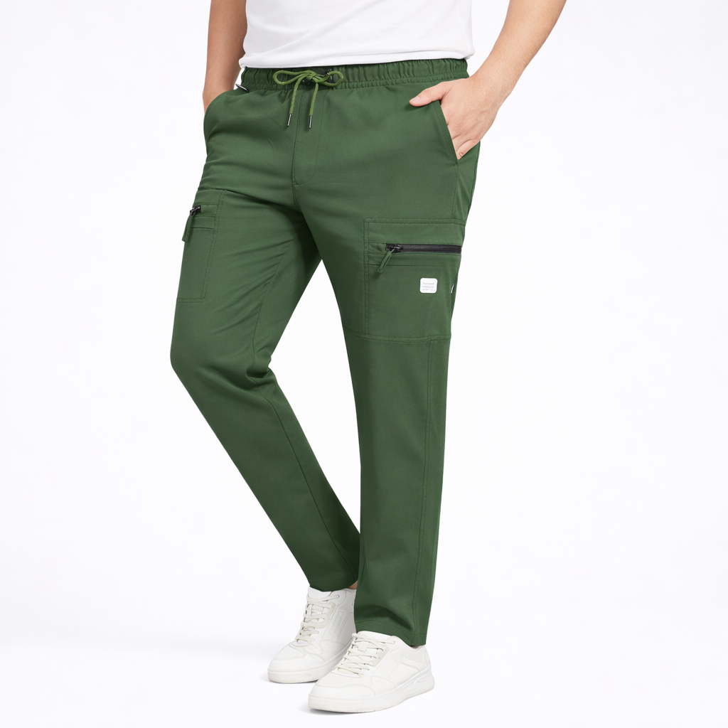 CARGO DOBBY PANT OLIVE CODE-56