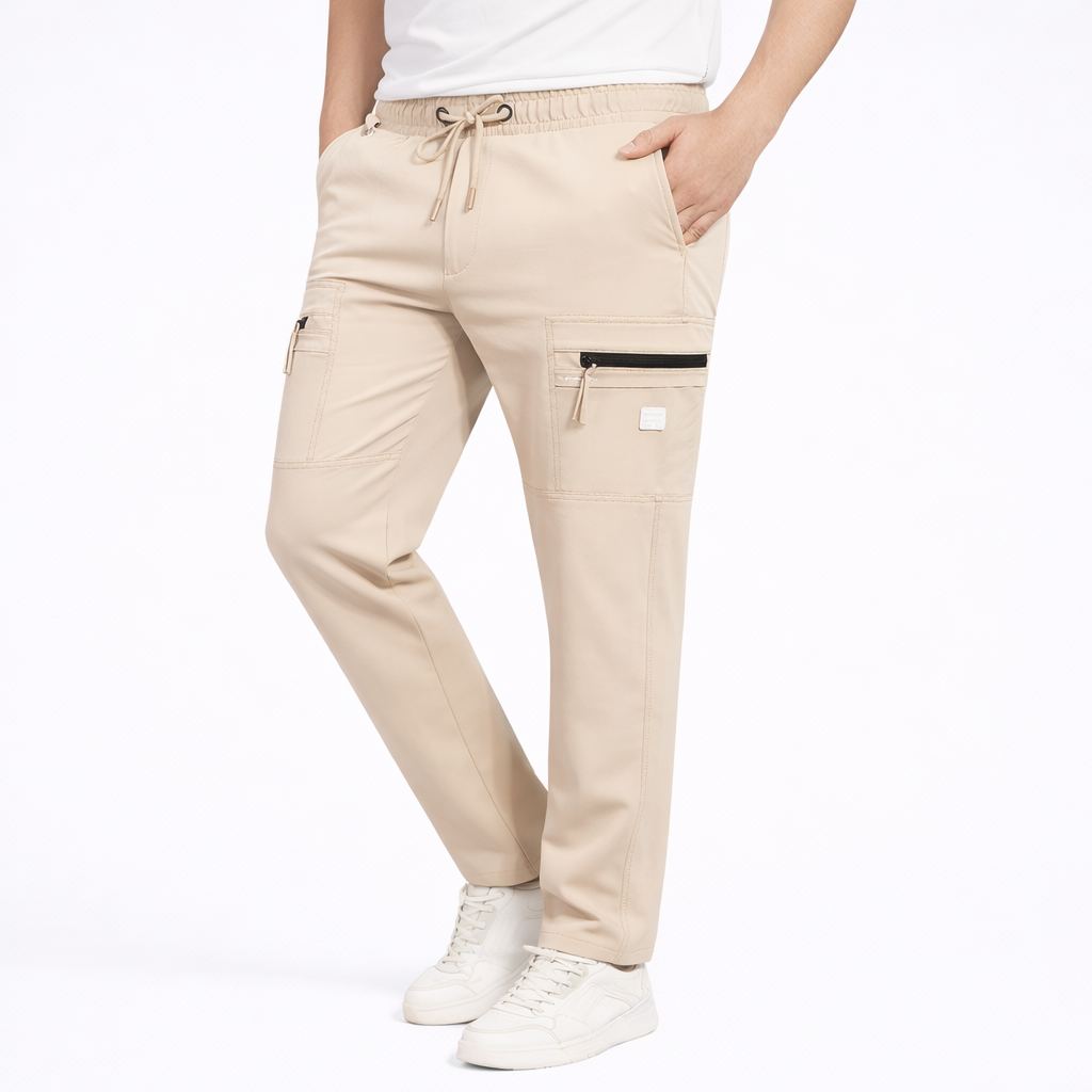 CARGO DOBBY PANT BEIGE CODE-53