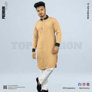 PANJABI CAMEL BROWN STONE CODE-6882