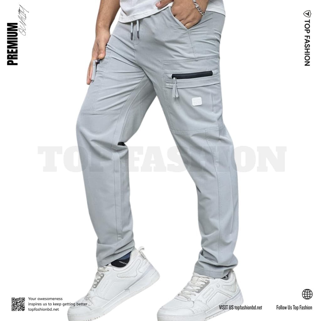 CARGO DOBBY PANT LIGHT GRAY CODE-CD66 - Image 5