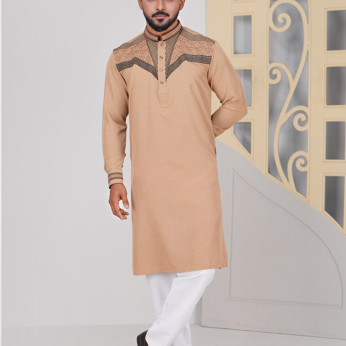 ELEGANT EMBROIDERED PANJABI CODE-OP04