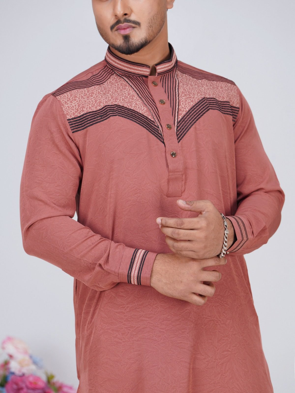 ELEGANT EMBROIDERED PANJABI CODE-OP03 - Image 2