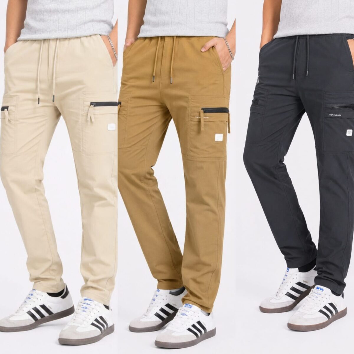 CARGO DOBBY PANT 3PCS COMBO CODE-9
