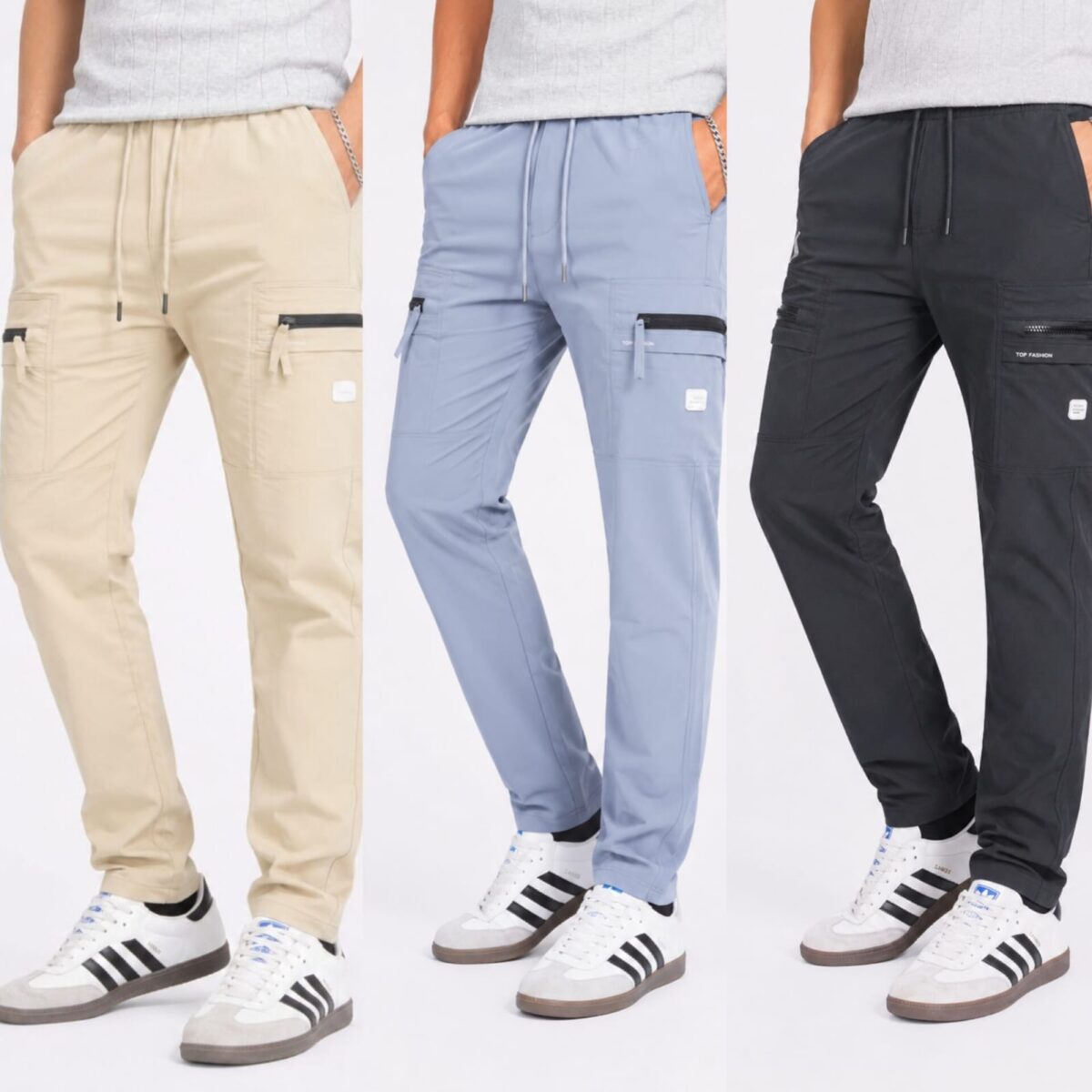 CARGO DOBBY PANT 3PCS COMBO CODE-6