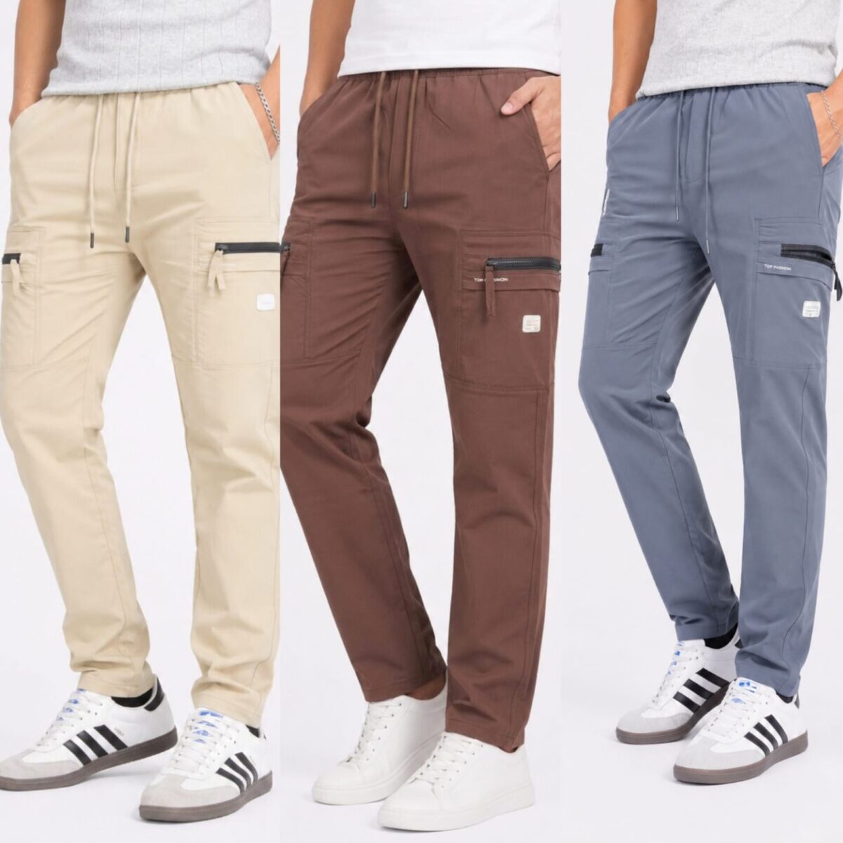 CARGO DOBBY PANT 3PCS COMBO CODE-4