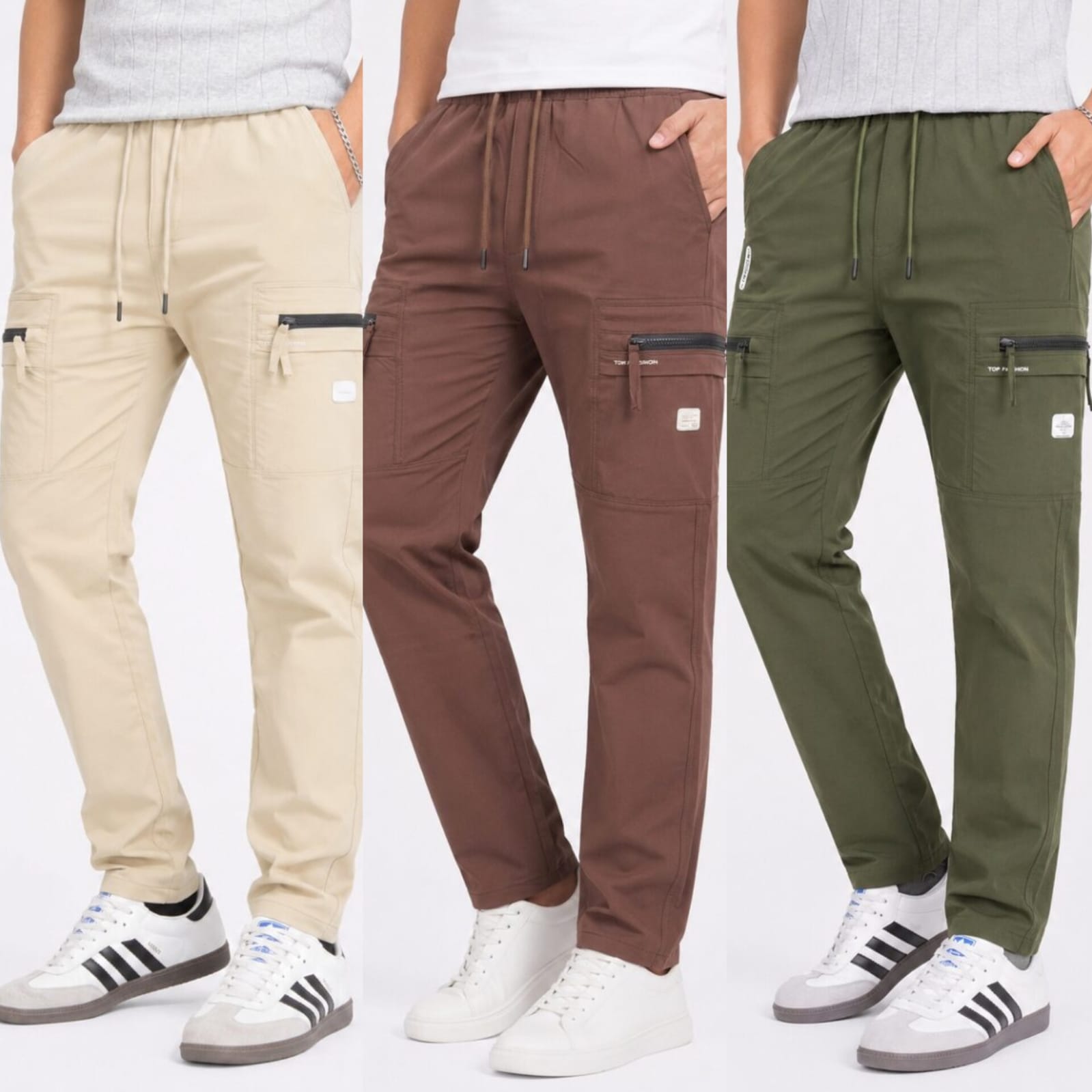WhatsApp Image 2026-07-09 at 11.38.25 PM (2) CARGO DOBBY PANT 3PCS COMBO CODE-3 - Image 1