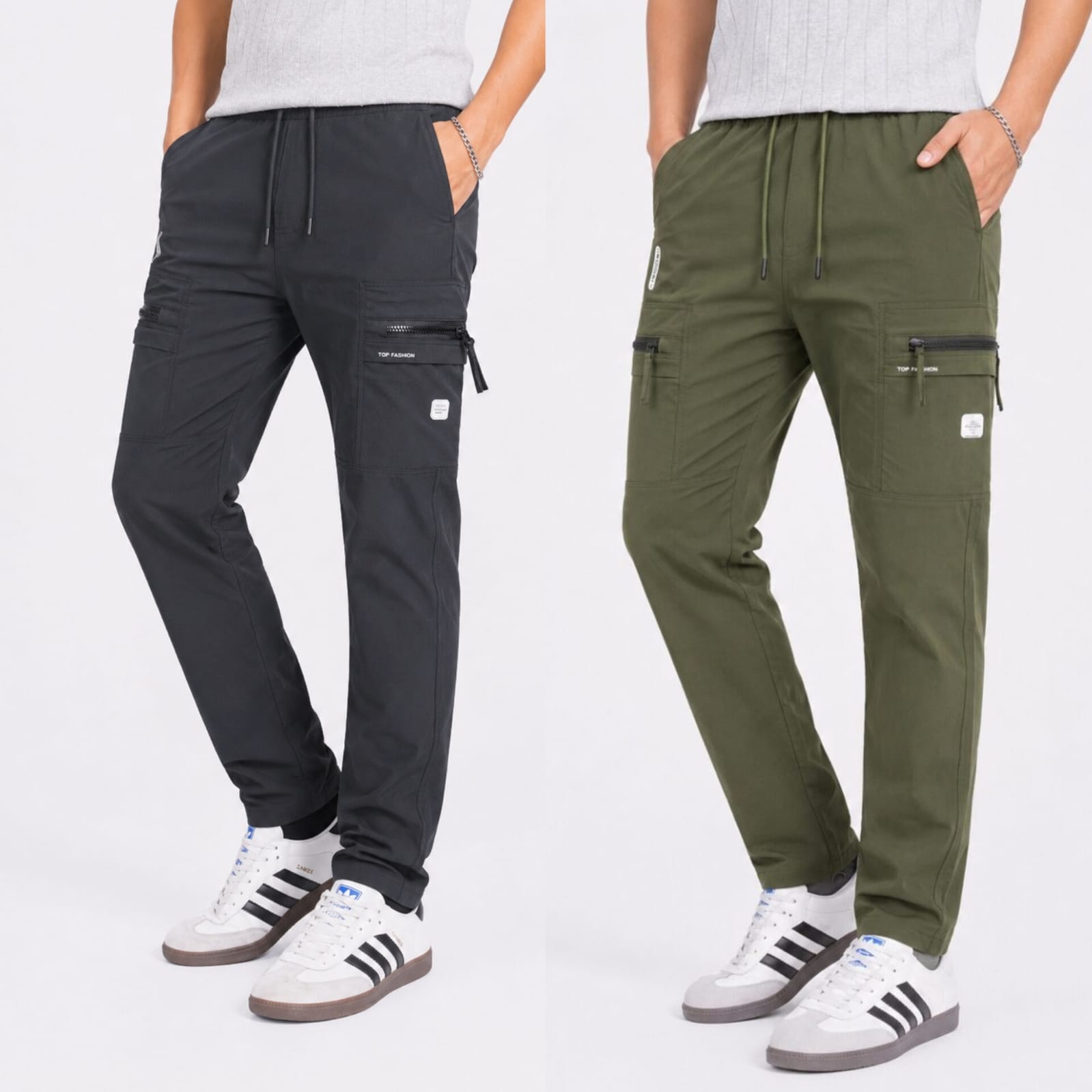 WhatsApp Image 2026-07-09 at 11.38.27 PM (2) CARGO DOBBY PANT 2PCS COMBO CODE 19 - Image 1