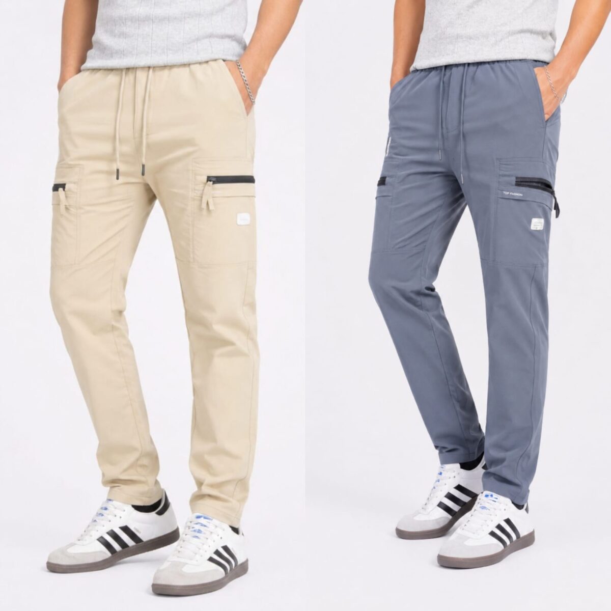 CARGO DOBBY PANT 2PCS COMBO CODE-6
