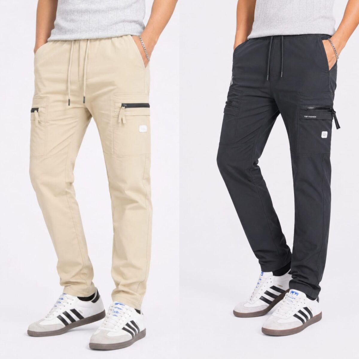 CARGO DOBBY PANT 2PCS COMBO CODE-4