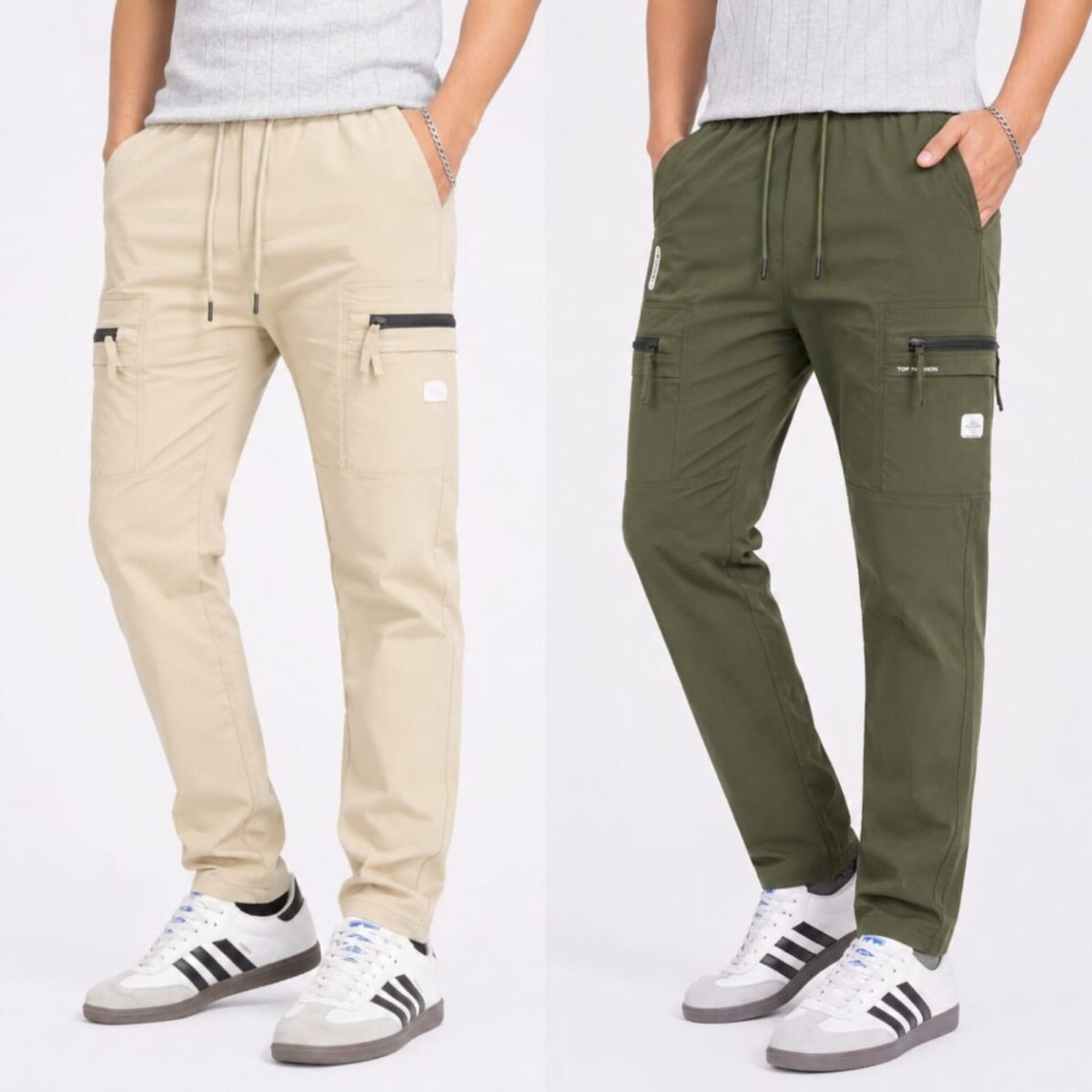 CARGO DOBBY PANT 2PCS COMBO CODE-5
