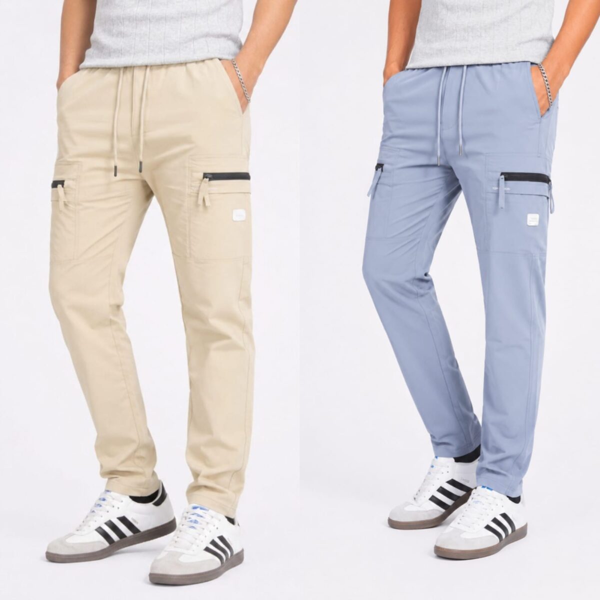 CARGO DOBBY PANT 2PCS COMBO CODE-2